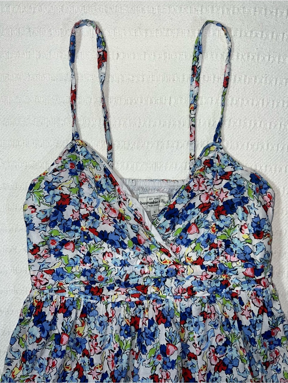 Vtg Y2K Abercrombie & Fitch Floral Babydoll Dress Womens S 2000s Twee New Girl - Picture 3 of 8